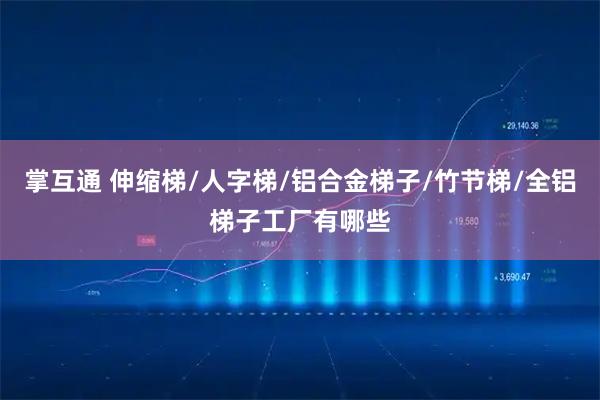 掌互通 伸缩梯/人字梯/铝合金梯子/竹节梯/全铝梯子工厂有哪些